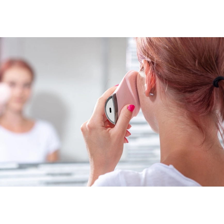 Concept SK9102 - SONIVIBE arctisztító kefe 2W/5V 250 mAh IPX7 rózsaszín