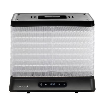 Concept SO2042 - Élelmiszert szárító 500W/230V fekete + szilikon forma
