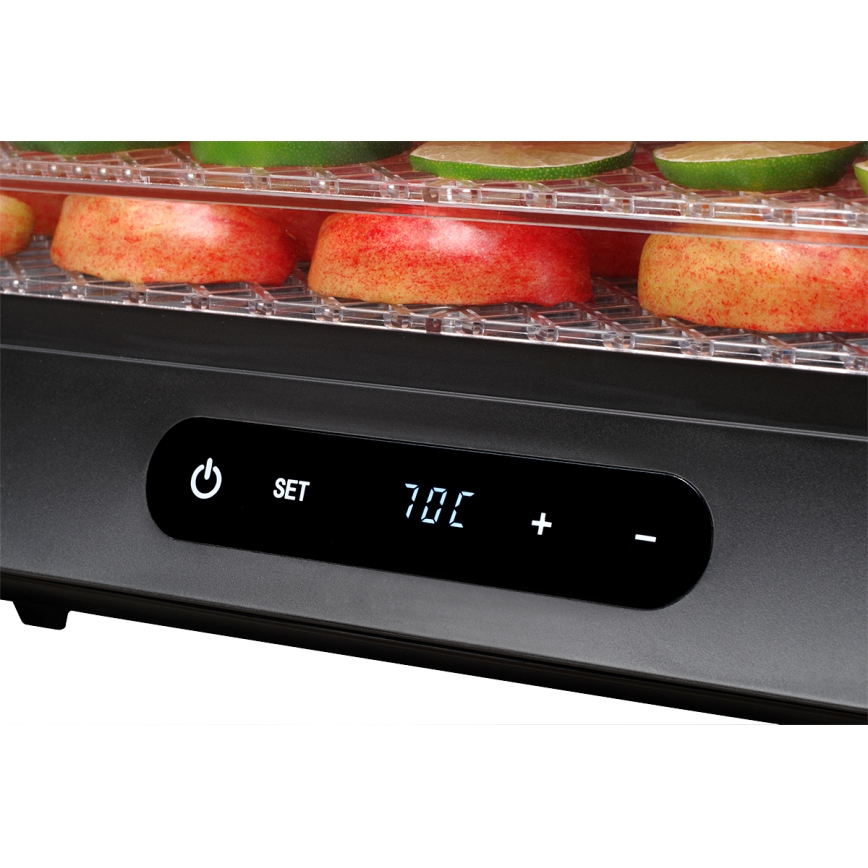 Concept SO2042 - Élelmiszert szárító 500W/230V fekete + szilikon forma