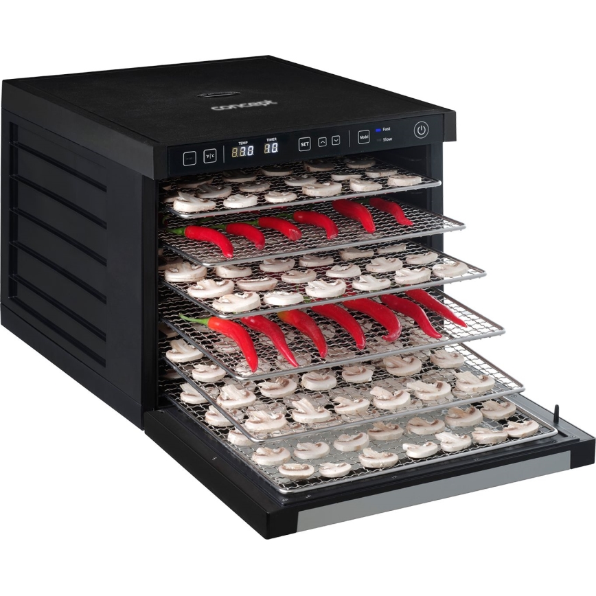 Concept SO3000 - Élelmiszer szárító hőszabályozással 1000W/230V fekete