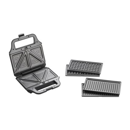 Concept SV3054 - Szendvics készítő 3in1 700W/230V fekete