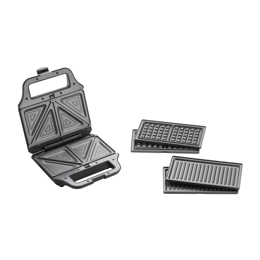 Concept SV3054 - Szendvics készítő 3in1 700W/230V fekete