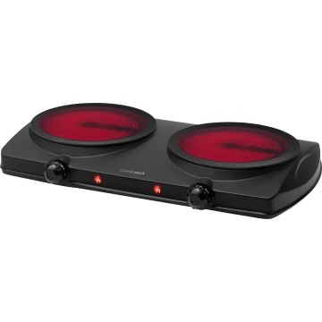 Concept VE3060 - Kétlapos elektromos főzőlap 2500W/230V fekete