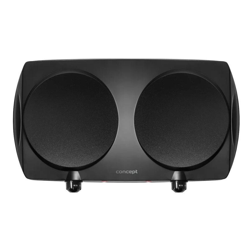 Concept VE3060 - Kétlapos elektromos főzőlap 2500W/230V fekete