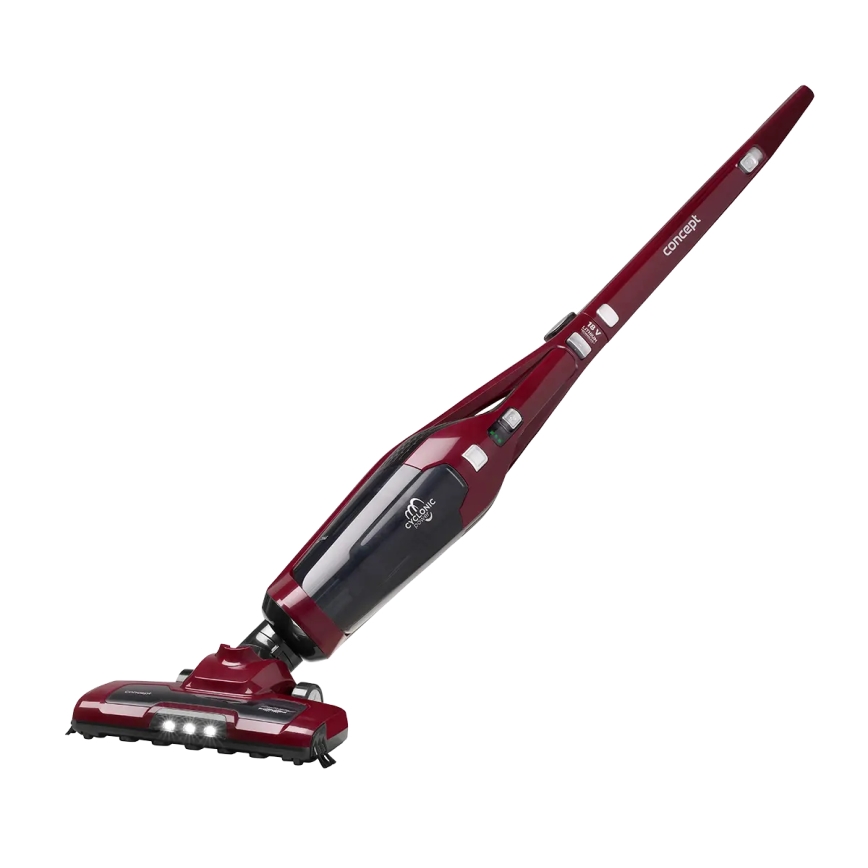 Concept VP4136 - Vezeték nélküli rúdporszívó 2 az 1-ben 100W/22,2V 2200 mAh piros