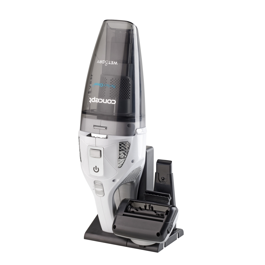 Concept VP4370 - Kézi porszívó WET & DRY PERFECT CLEAN 90W/14,8V 2200 mAh fehér