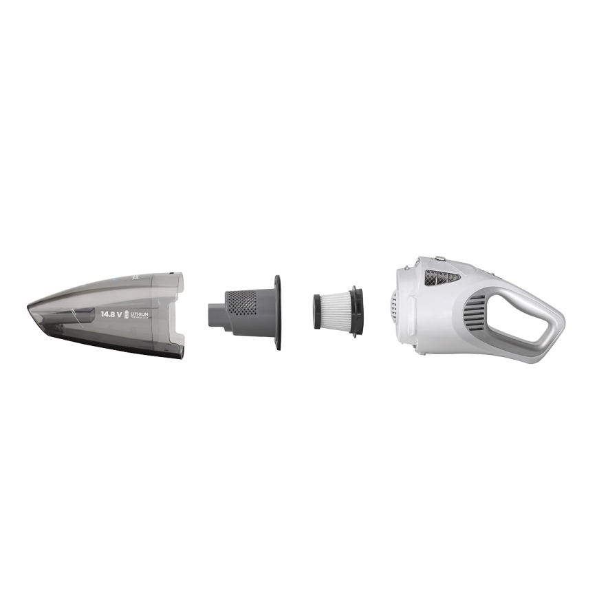 Concept VP4370 - Kézi porszívó WET & DRY PERFECT CLEAN 90W/14,8V 2200 mAh fehér