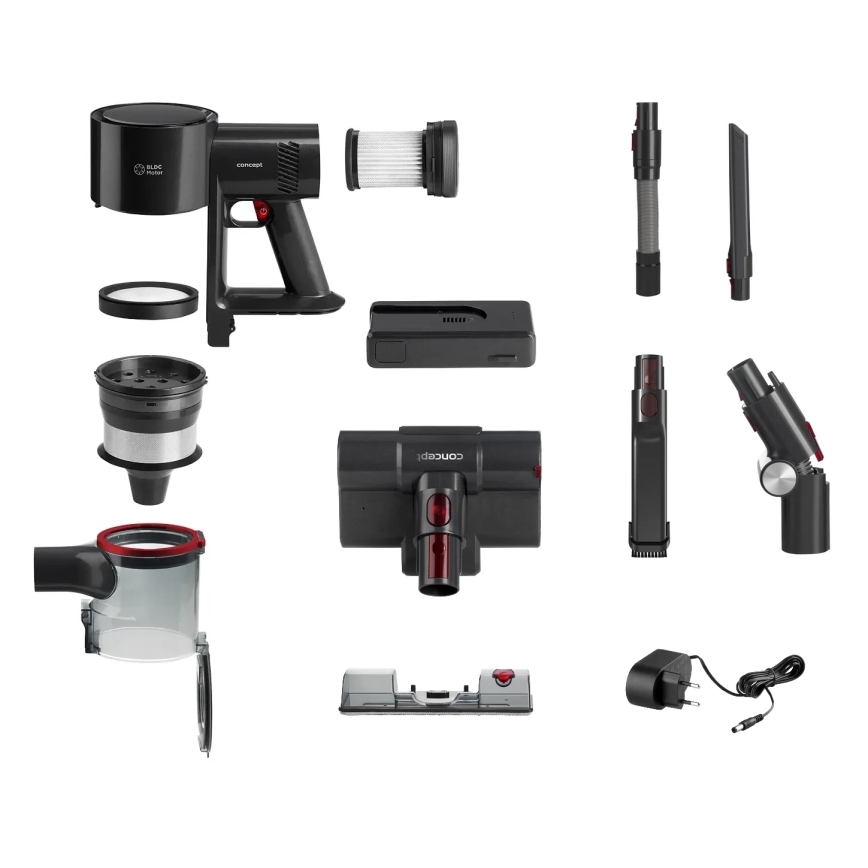 Concept VP6300 - ULTIMATE COMPLETE PRO 5 az 1-ben rúdporszívó 500W/25,9V 2500 mAh fekete