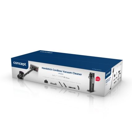 Concept VP6300 - ULTIMATE COMPLETE PRO 5 az 1-ben rúdporszívó 500W/25,9V 2500 mAh fekete