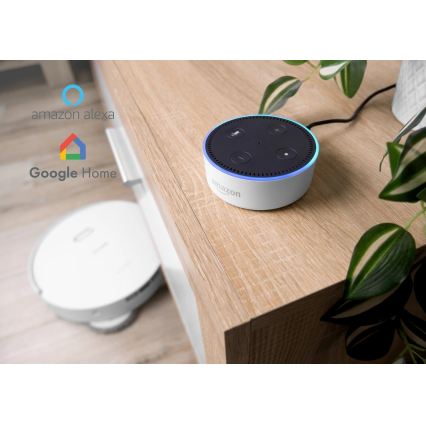 Concept VR4050 - Okos 2 az 1-ben robotporszívó és felmosó OPTIMUS AQUA PRO LASER 3D 600W/230V 5200 mAh Wi-Fi fehér