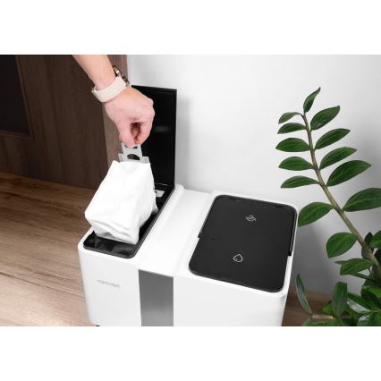 Concept VR4050 - Okos 2 az 1-ben robotporszívó és felmosó OPTIMUS AQUA PRO LASER 3D 600W/230V 5200 mAh Wi-Fi fehér