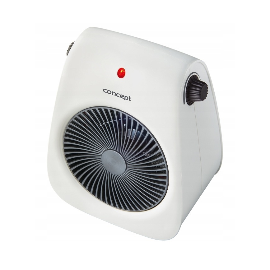 Concept vt7040 - fűtőtestes ventilátor 1000/2000W/230V fehér