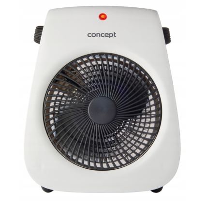 Concept vt7040 - fűtőtestes ventilátor 1000/2000W/230V fehér