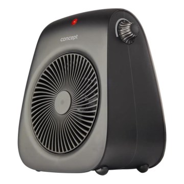 Concept vt7041 - Ventilátor fűtőbetéttel 1000/2000W/230V fekete