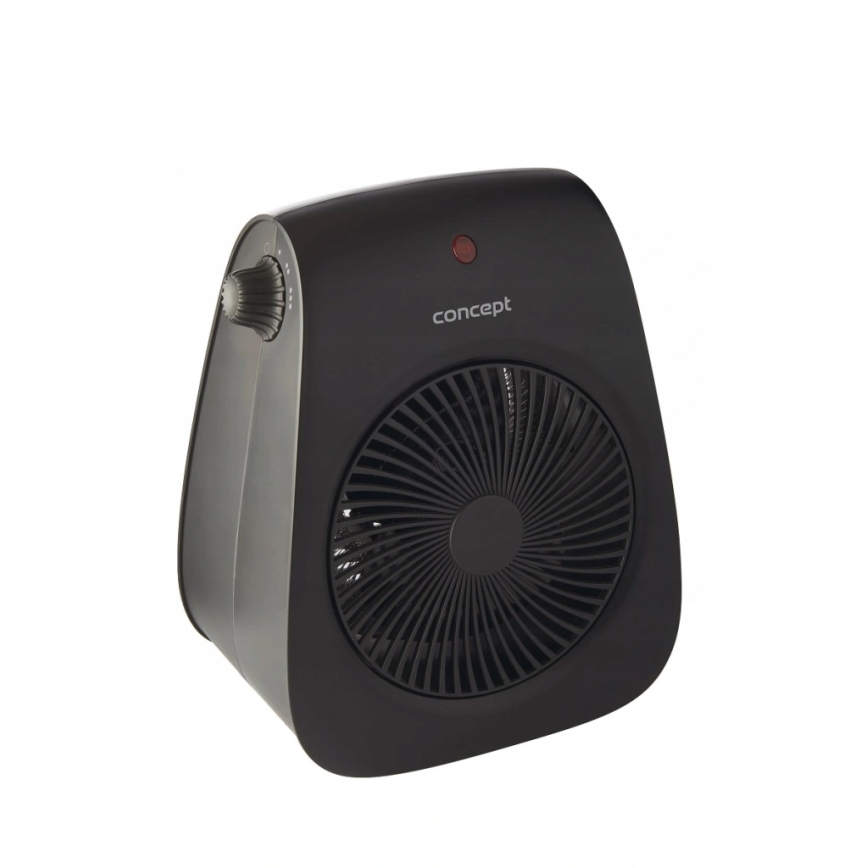Concept vt7041 - Ventilátor fűtőbetéttel 1000/2000W/230V fekete