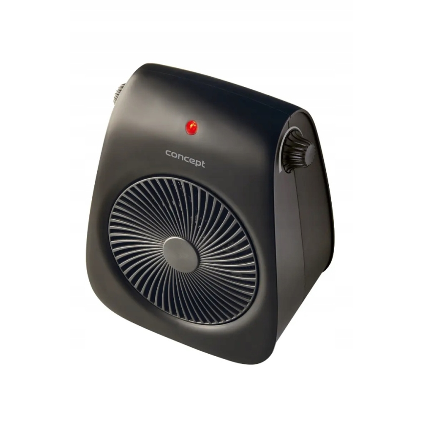 Concept vt7041 - Ventilátor fűtőbetéttel 1000/2000W/230V fekete