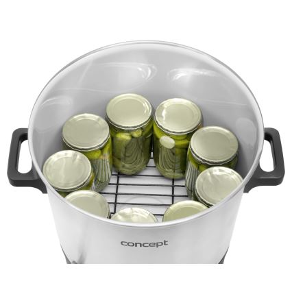 Concept ZH0030 - Befőző 27 l 2000W/230V fehér/fekete