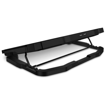 CONNECT IT CCP-2200-BK - Hűtő tartó laptophoz 4x ventilátor 2xUSB fekete/kék