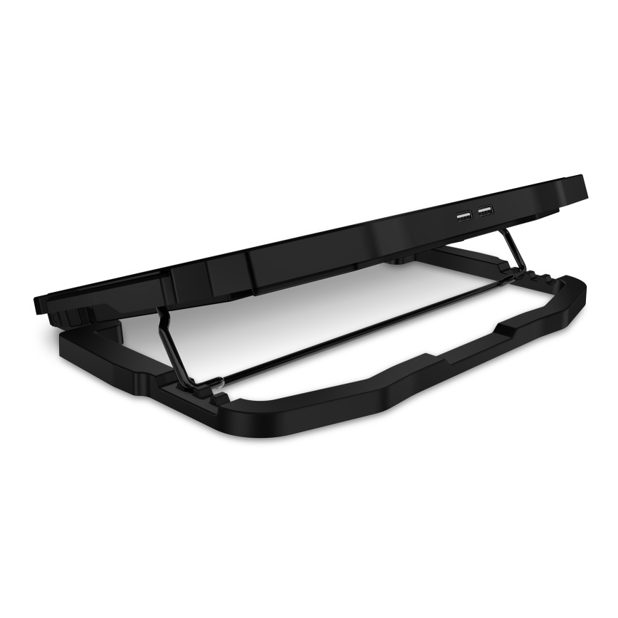 CONNECT IT CCP-2200-BK - Hűtő tartó laptophoz 4x ventilátor 2xUSB fekete/kék