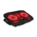 CONNECT IT CCP-2200-RD - Hűtő tartó laptophoz 4x ventilátor 2xUSB fekete/piros