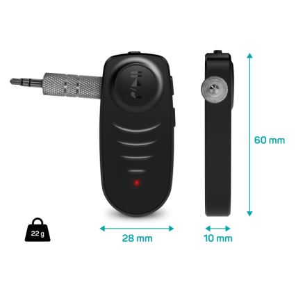 CONNECT IT CFF-4050-BK - Bluetooth audio vevő AUX 110 mAh