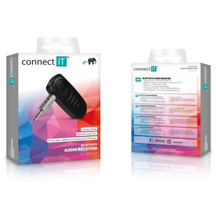 CONNECT IT CFF-4050-BK - Bluetooth audio vevő AUX 110 mAh