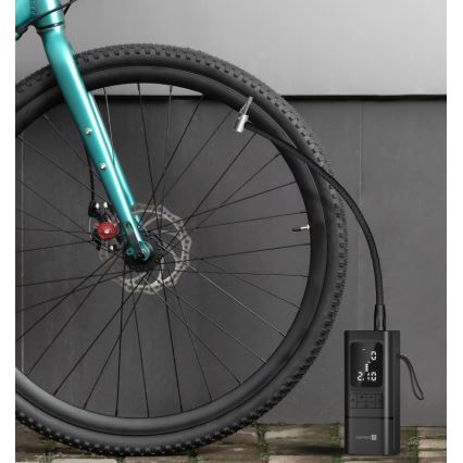 CONNECT IT CFF-4500-BK - Digitális zsebméretű kompresszor AirFlow 80W/6000 mAh fekete