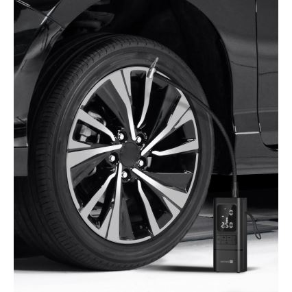 CONNECT IT CFF-4500-BK - Digitális zsebméretű kompresszor AirFlow 80W/6000 mAh fekete