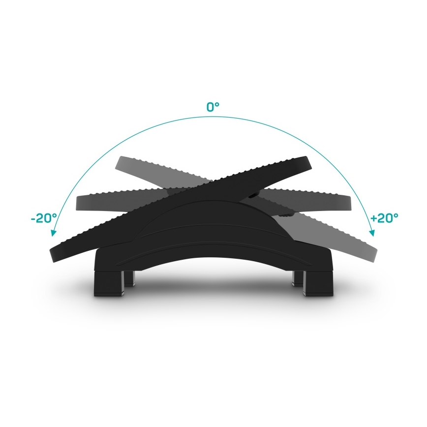 CONNECT IT CFH-4100-BK - Állítható lábtámasz fekete