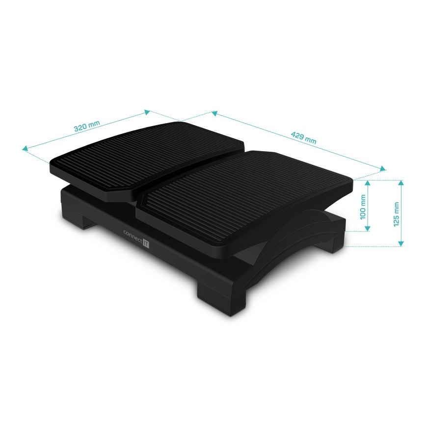 CONNECT IT CFH-4100-BK - Állítható lábtámasz fekete