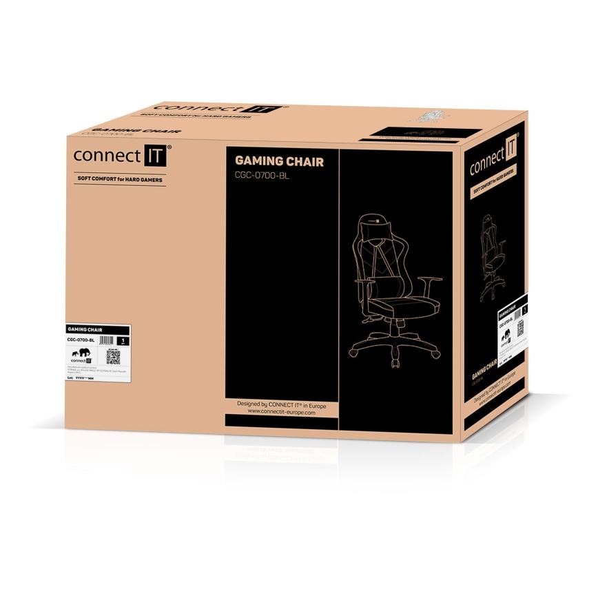 CONNECT IT CGC-0700-BL - LeMans Pro gamer szék fekete/kék