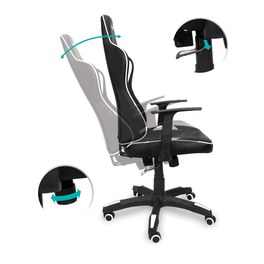 CONNECT IT CGC-0700-WH - LeMans Pro gamer szék fekete/fehér