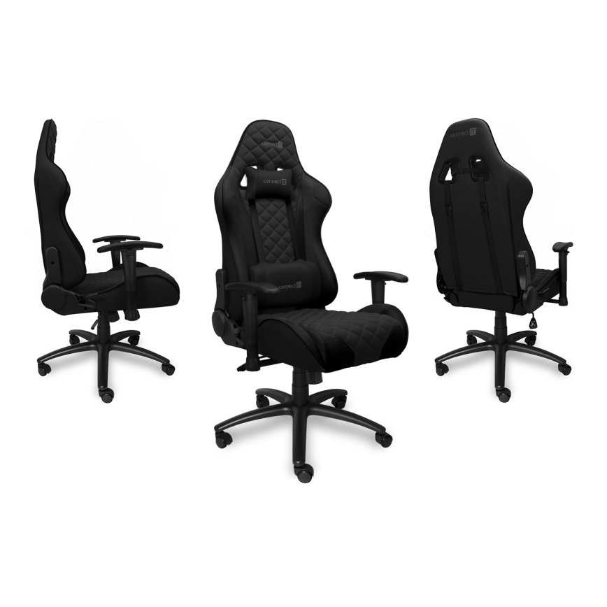 CONNECT IT CGC-1200-BK - Monaco Pro gamer szék fekete