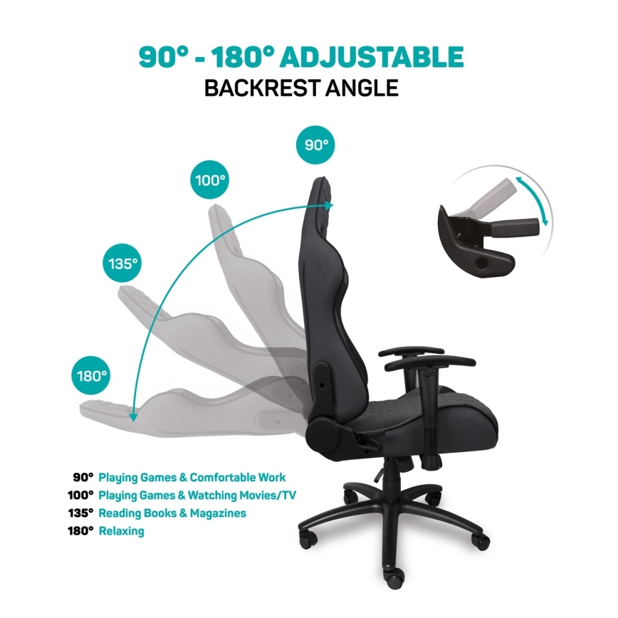 CONNECT IT CGC-1200-GY - Monaco Pro gamer szék szürke/fekete