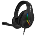 CONNECT IT CHP-3595-BK - LED RGB Vezetékes gamer fejhallgató mikrofonnal fekete