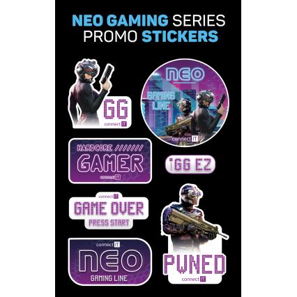 CONNECT IT CHP-3595-BK - LED RGB Vezetékes gamer fejhallgató mikrofonnal fekete