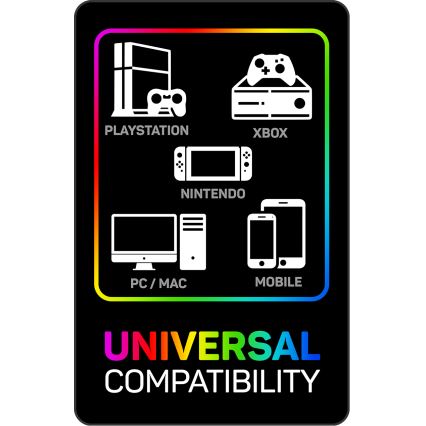 CONNECT IT CHP-3595-WH - LED RGB Vezetékes gamer fejhallgató mikrofonnal fehér/fekete