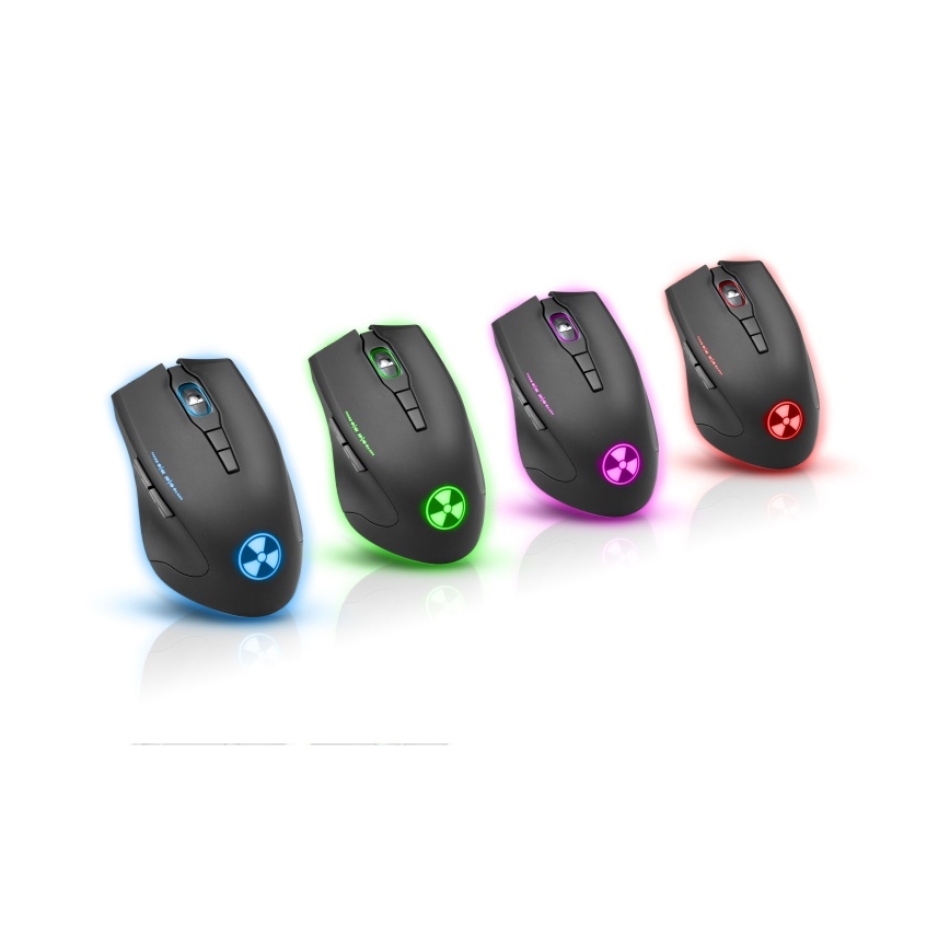CONNECT IT CI-1128 - LED Vezetékes gamer egér 1000/1200/1600/3200 DPI fekete