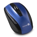 CONNECT IT CI-1225 - Vezeték nélküli egér 800/1200/1600 DPI, 2x AAA, fekete/kék