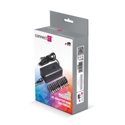 CONNECT IT CI-133 - Univerzális hálózati adapter laptopokhoz 90W