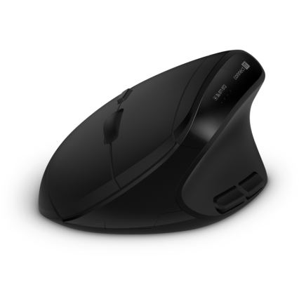 CONNECT IT CKM-6010-CS - Ergonomikus vezeték nélküli billentyűzet és egér 800/1200/1600/2400 DPI cseh/szlovák lokalizációval 1xAA + 2xAAA fekete