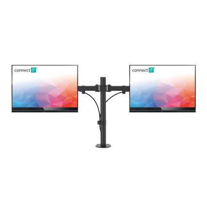 CONNECT IT CMF-3203-BK - Univerzális tartó 2 monitorhoz 13-32” fekete