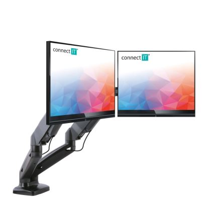 CONNECT IT CMF-3207-BK - Univerzális tartó 2 monitorhoz 13-27” fekete