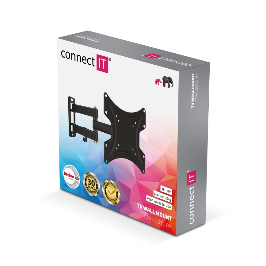 CONNECT IT CMH-2012-BK - Fali TV tartó 13-37” fekete