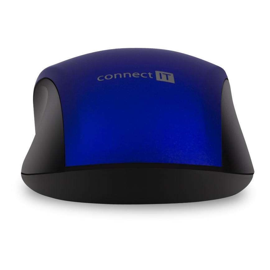 CONNECT IT CMO-2230-BL - Vezeték nélküli csendes egér MUTE 1200 DPI 1xAA fekete/kék