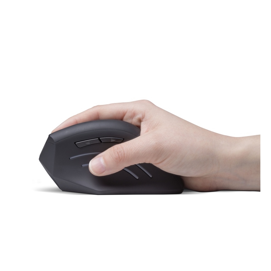 CONNECT IT CMO-2510-BK - Ergonomikus Verti Wireless vezeték nélküli egér 800/1200/1600 DPI 2xAAA fekete