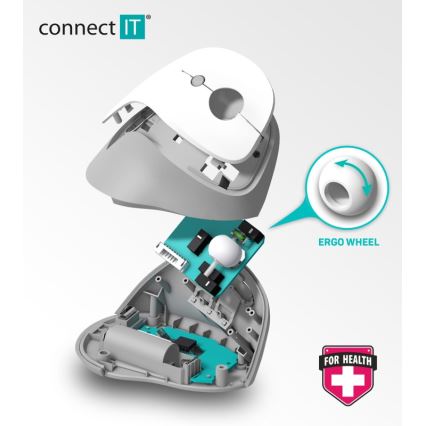 CONNECT IT CMO-2700-BK - Ergonomikus vezeték nélküli egér 800/1200/1600 DPI 1xAA fekete