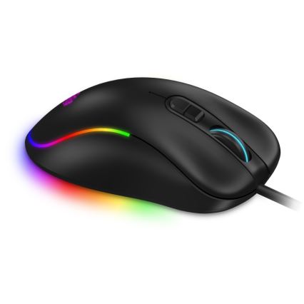CONNECT IT CMO-3589-BK - LED RGB Vezetékes gamer egér 200-7200 DPI fekete