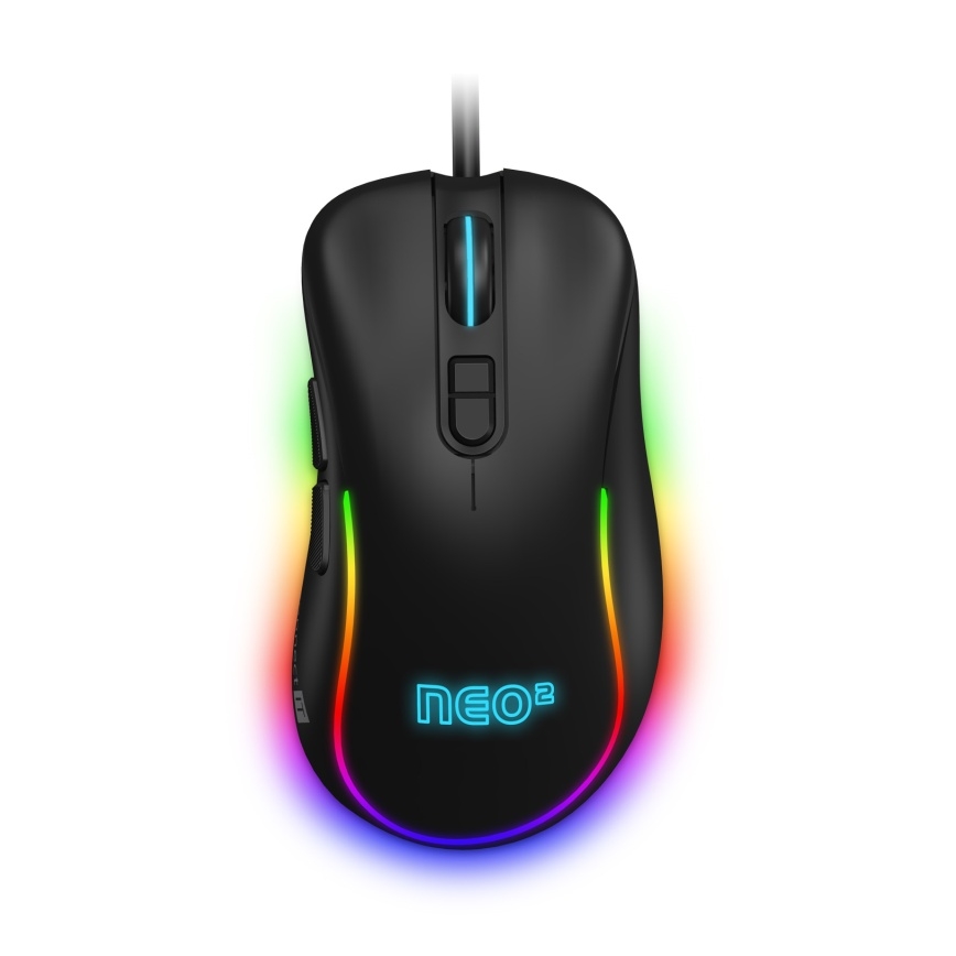 CONNECT IT CMO-3589-BK - LED RGB Vezetékes gamer egér 200-7200 DPI fekete