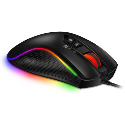 CONNECT IT CMO-3591-BK - Vezetékes RGB LED gamer egér 500-7200 DPI fekete